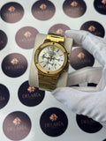 VERSACE 43 MM CHRONOGRAPH WHITE DIAL GOLD