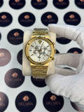 VERSACE 43 MM CHRONOGRAPH WHITE DIAL GOLD