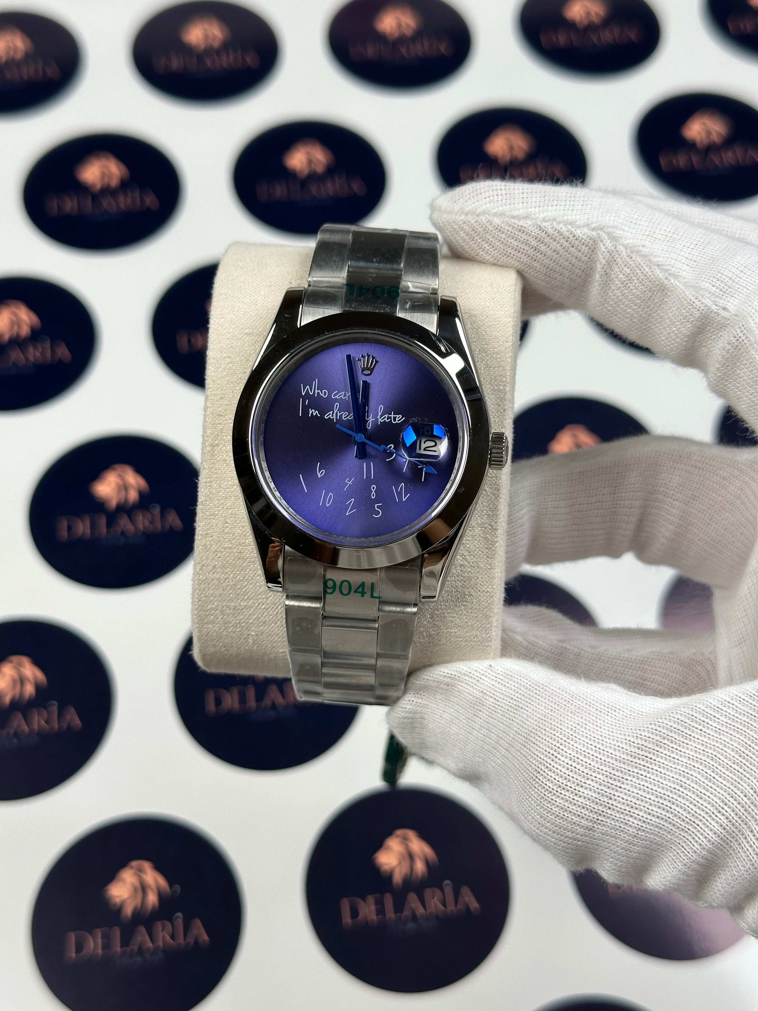 ROLEX MILGAUS PURPLE 40 MM WHO CARES I'M ALREADY LATE