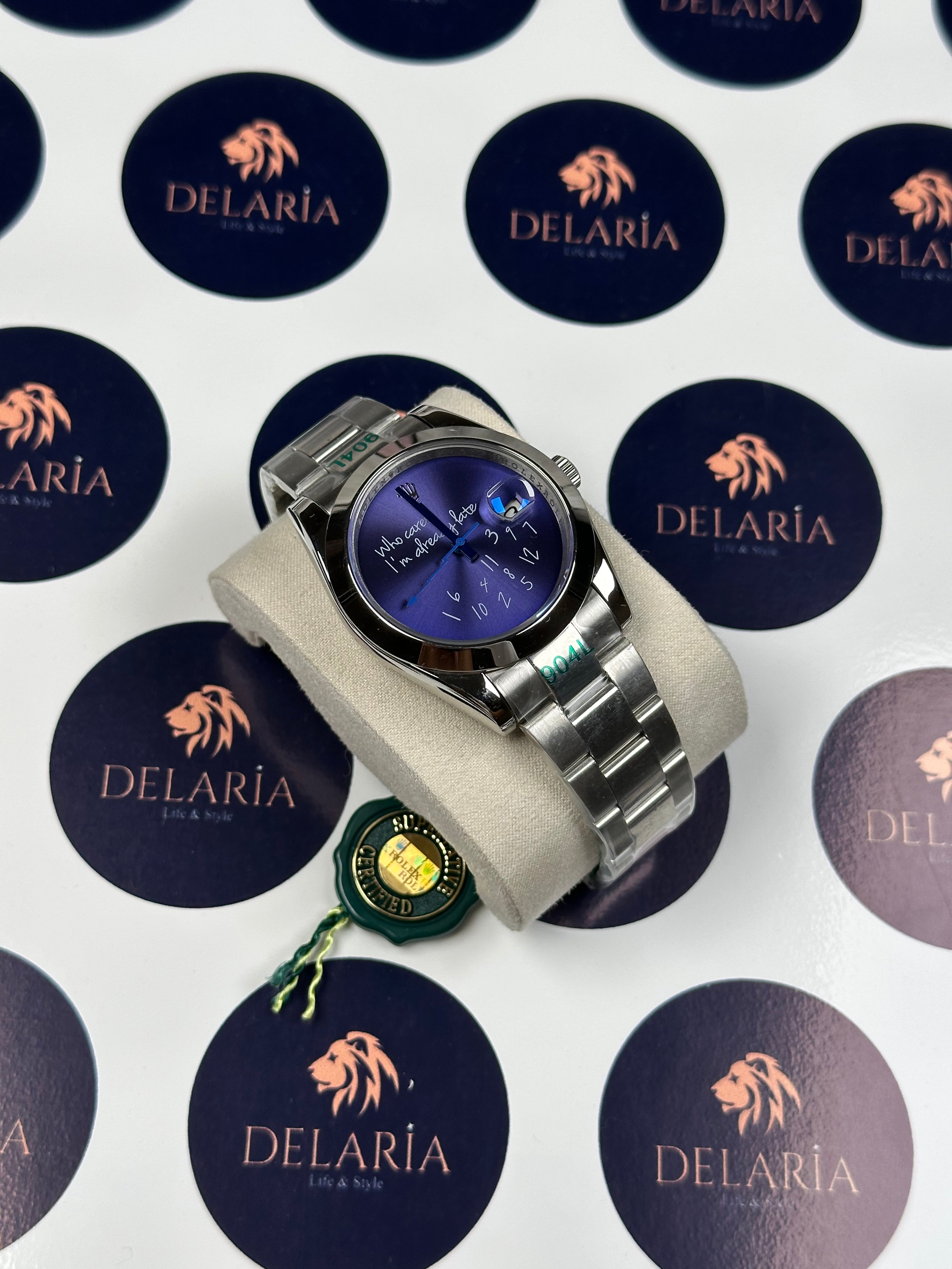 ROLEX MILGAUS PURPLE 40 MM WHO CARES I'M ALREADY LATE