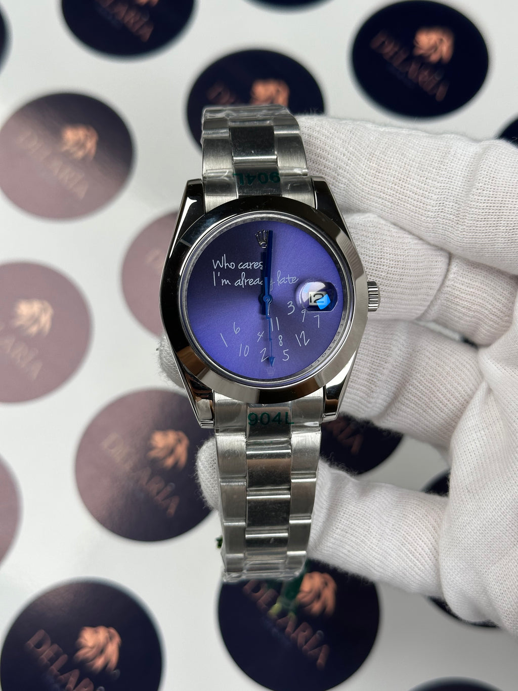 ROLEX MILGAUS PURPLE 40 MM WHO CARES I'M ALREADY LATE