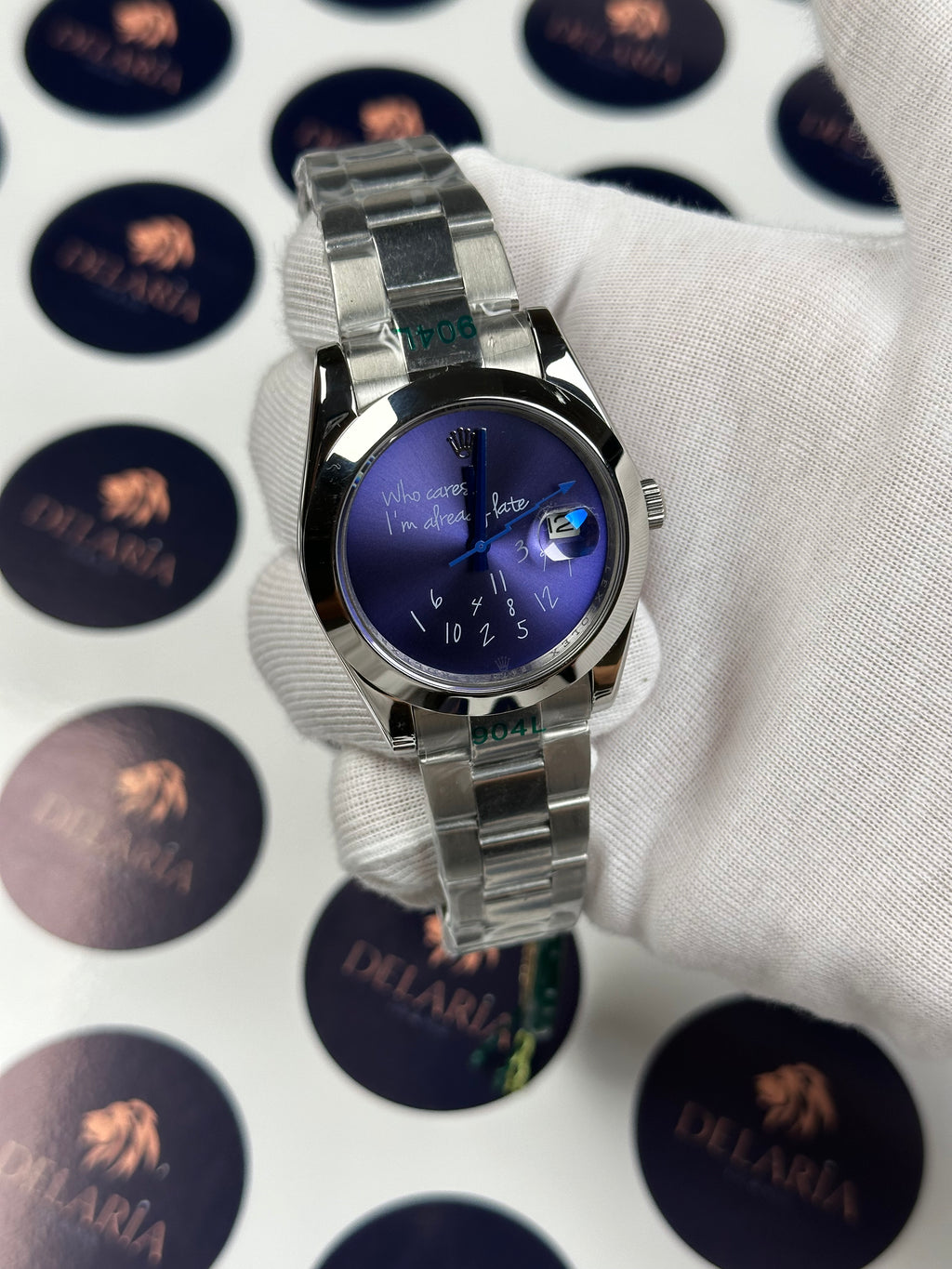ROLEX MILGAUS PURPLE 40 MM WHO CARES I'M ALREADY LATE