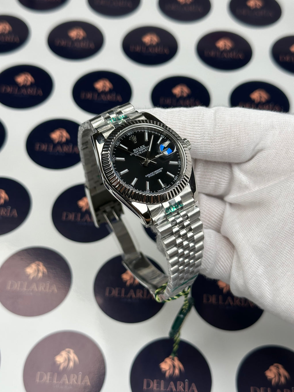 ROLEX DATEJUST 41 MM BLACK DIAL SILVER JUBILE