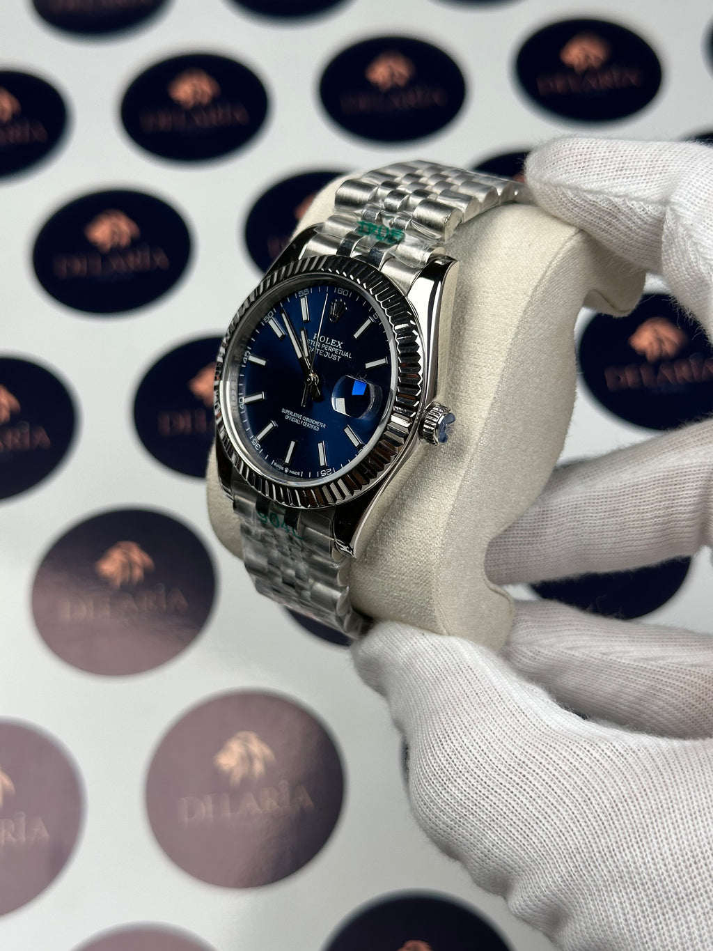 ROLEX DATEJUST 41 MM BLUE DIAL SILVER JUBILE