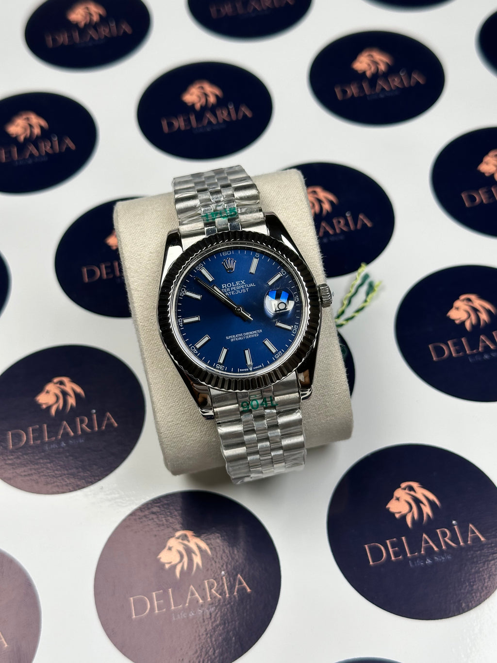 ROLEX DATEJUST 41 MM BLUE DIAL SILVER JUBILE