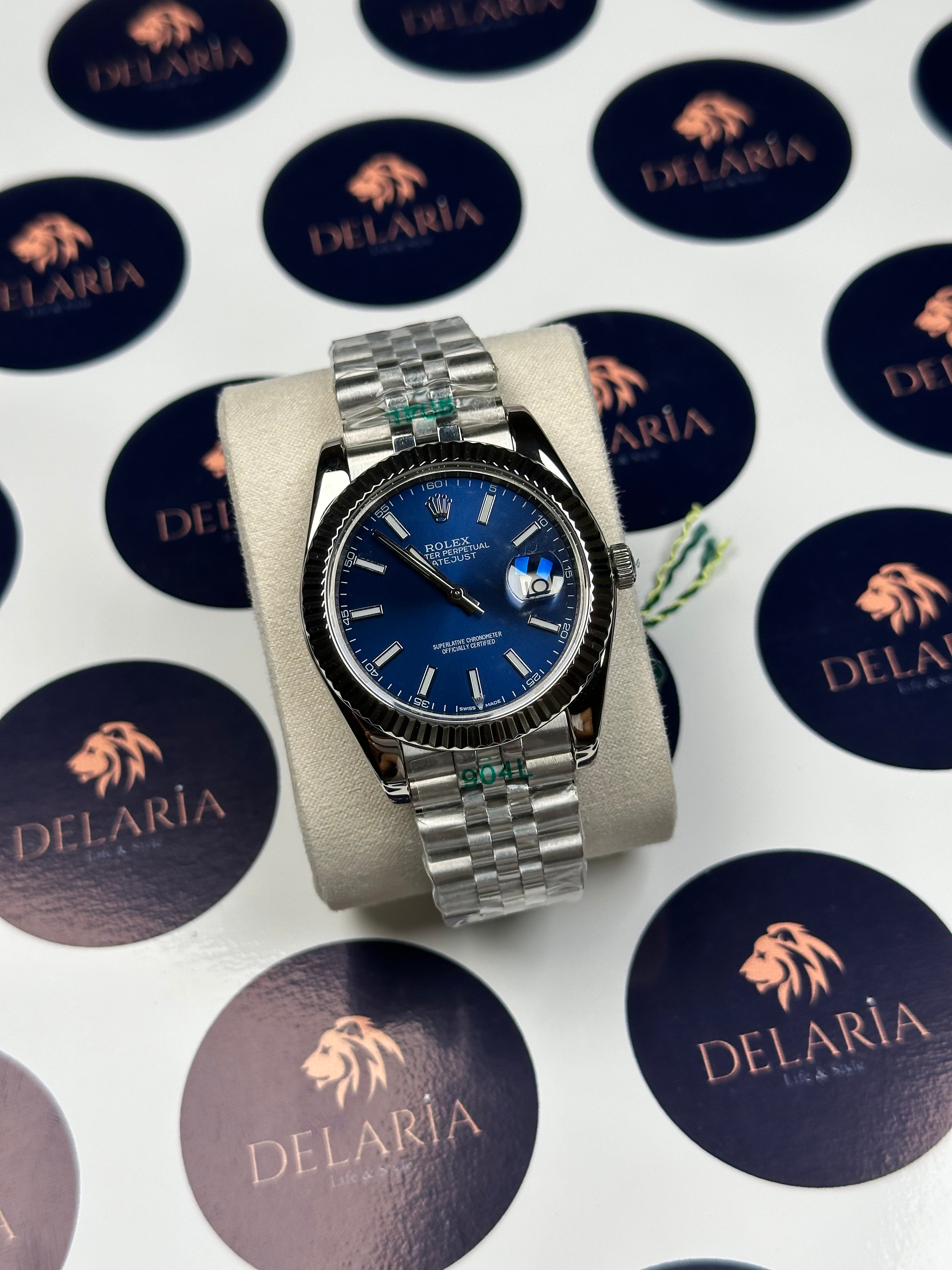 ROLEX DATEJUST 41 MM BLUE DIAL SILVER JUBILE