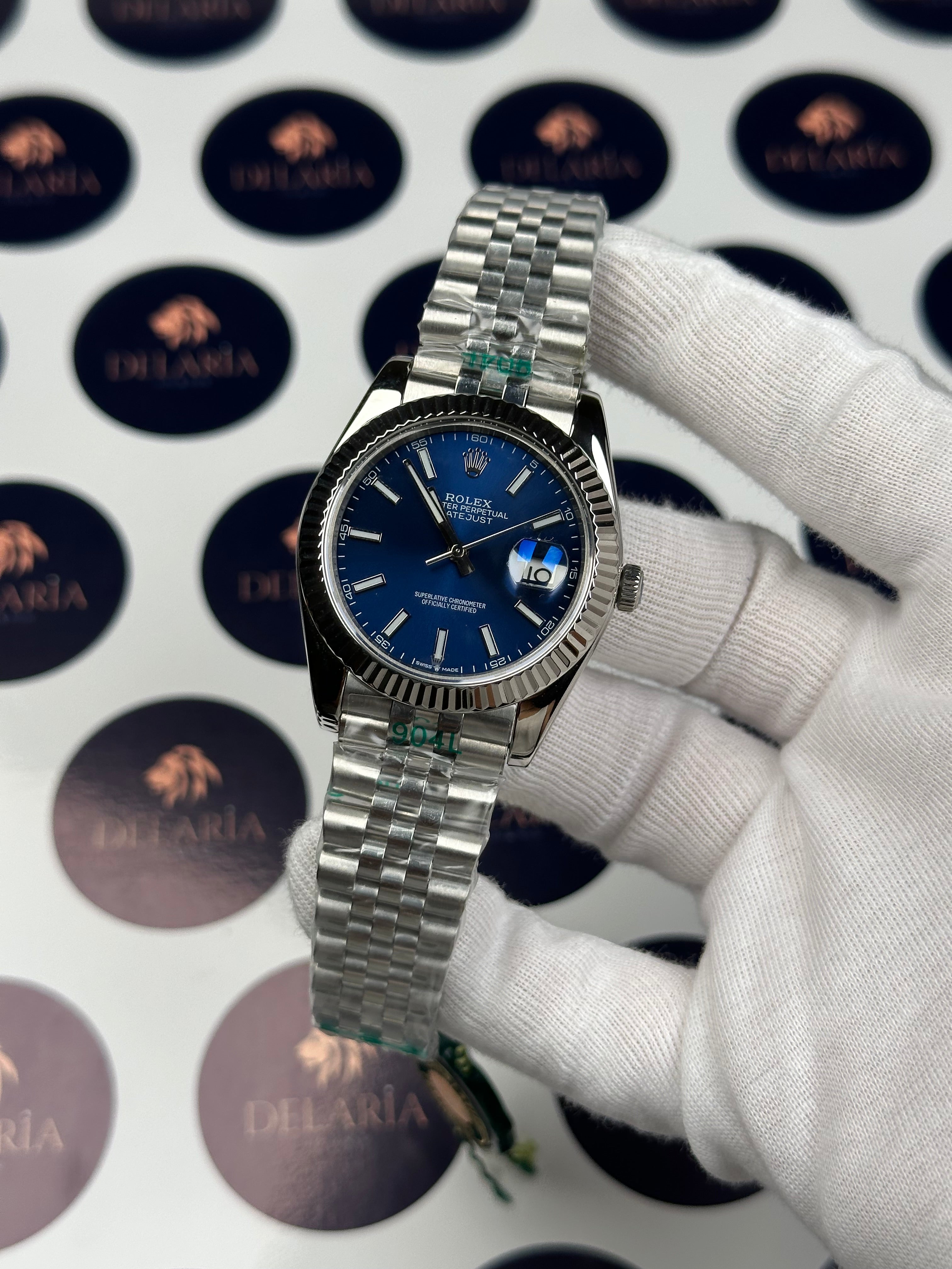 ROLEX DATEJUST 41 MM BLUE DIAL SILVER JUBILE
