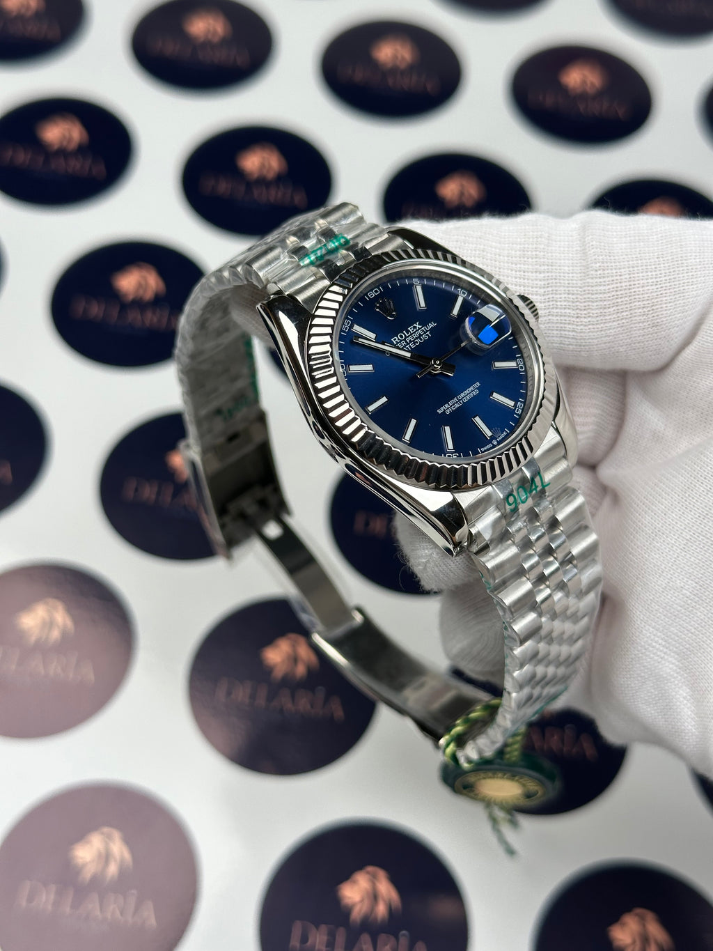 ROLEX DATEJUST 41 MM BLUE DIAL SILVER JUBILE