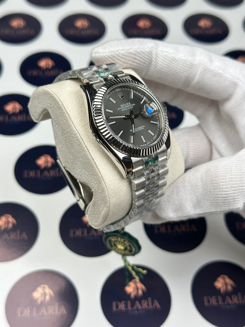 ROLEX DATEJUST 41 MM GREY DIAL SILVER JUBILE