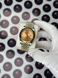 ROLEX DATEJUST 41 MM GOLD DIAL DIAMOND INDEX GOLD-SILVER JUBILE