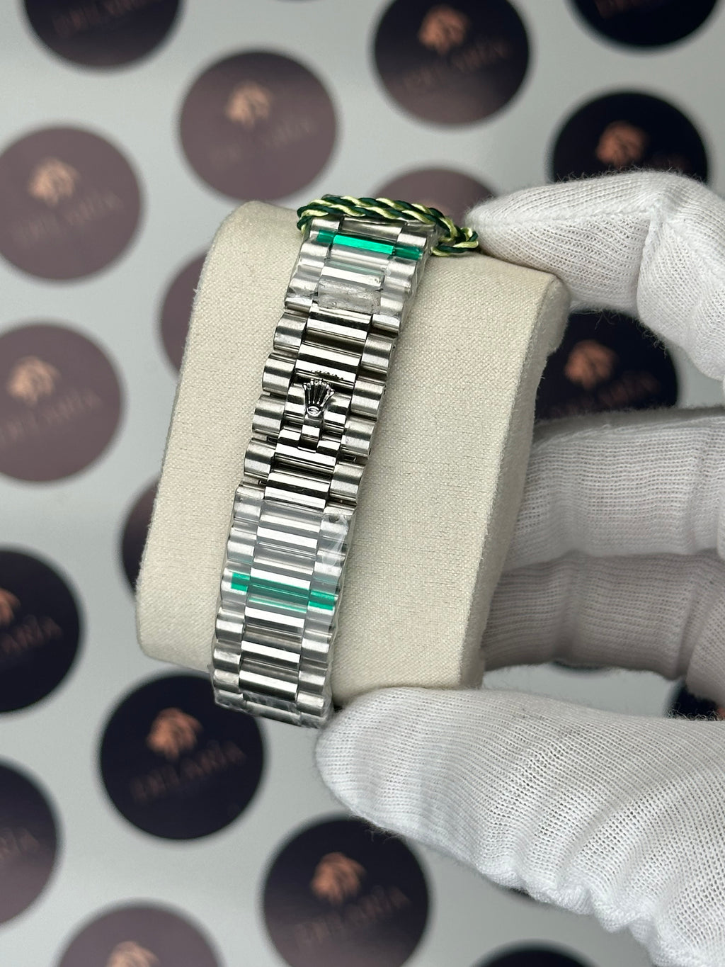 ROLEX DAY-DATE 40 MM GREEN DIAL SILVER PRESIDENT
