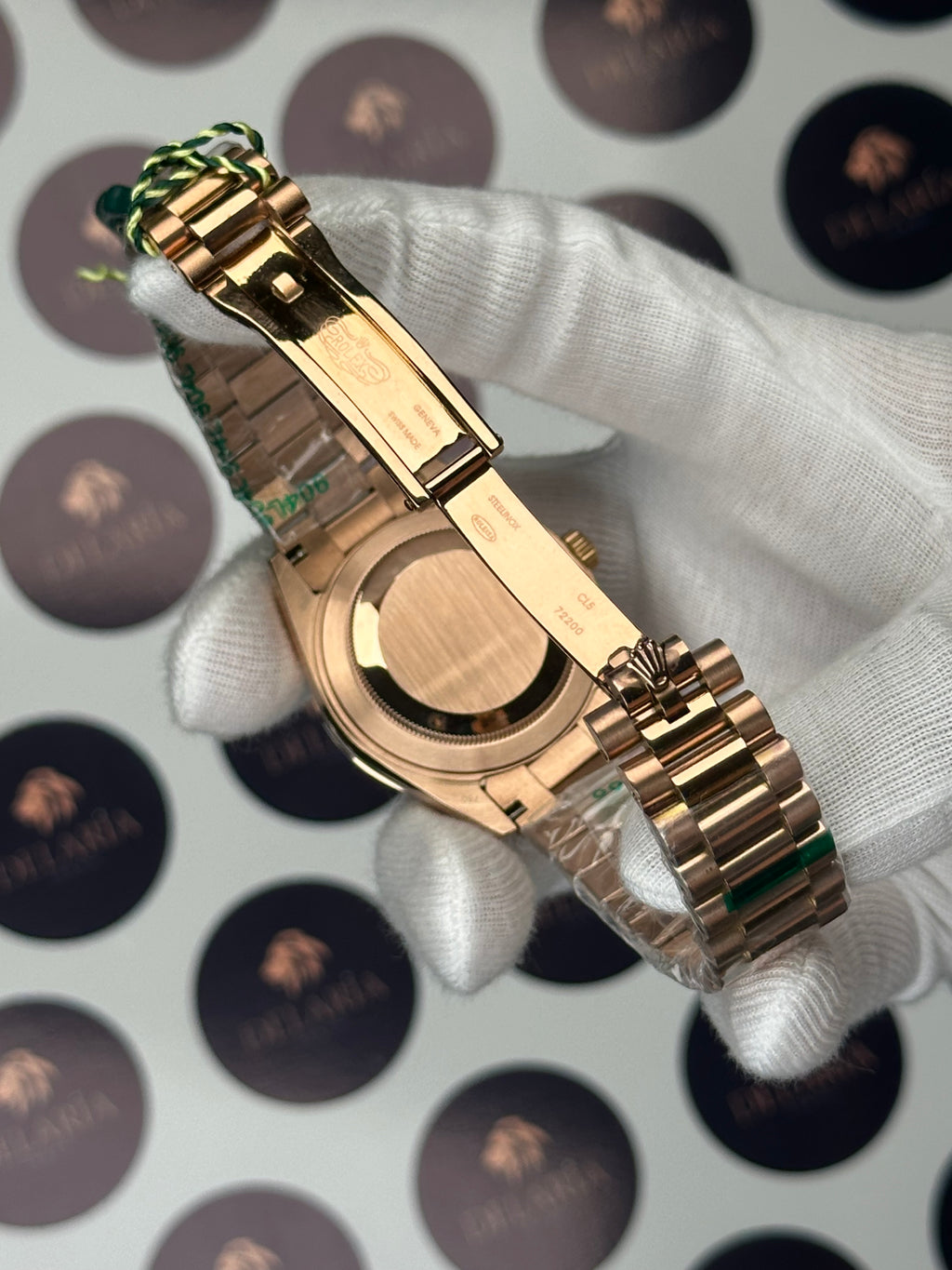 ROLEX DAY-DATE NIGHT BLUE DIAL DIAMOND INDEX ROSE PRESIDENT