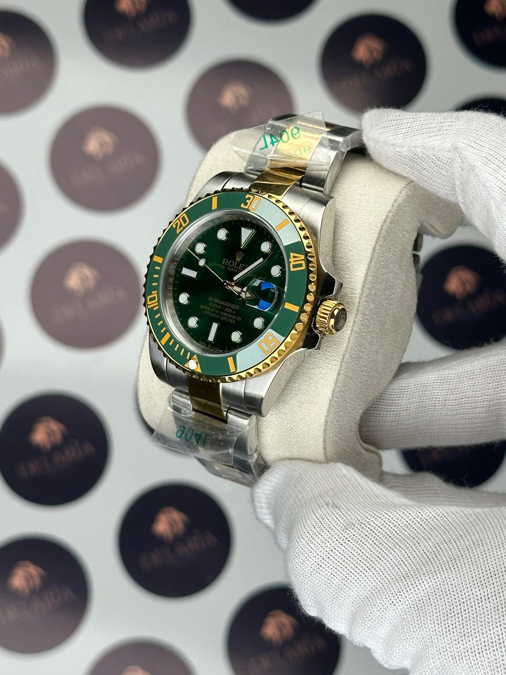 ROLEX SUBMARINER 41 MM GREEN DIAL GOLD-SILVER