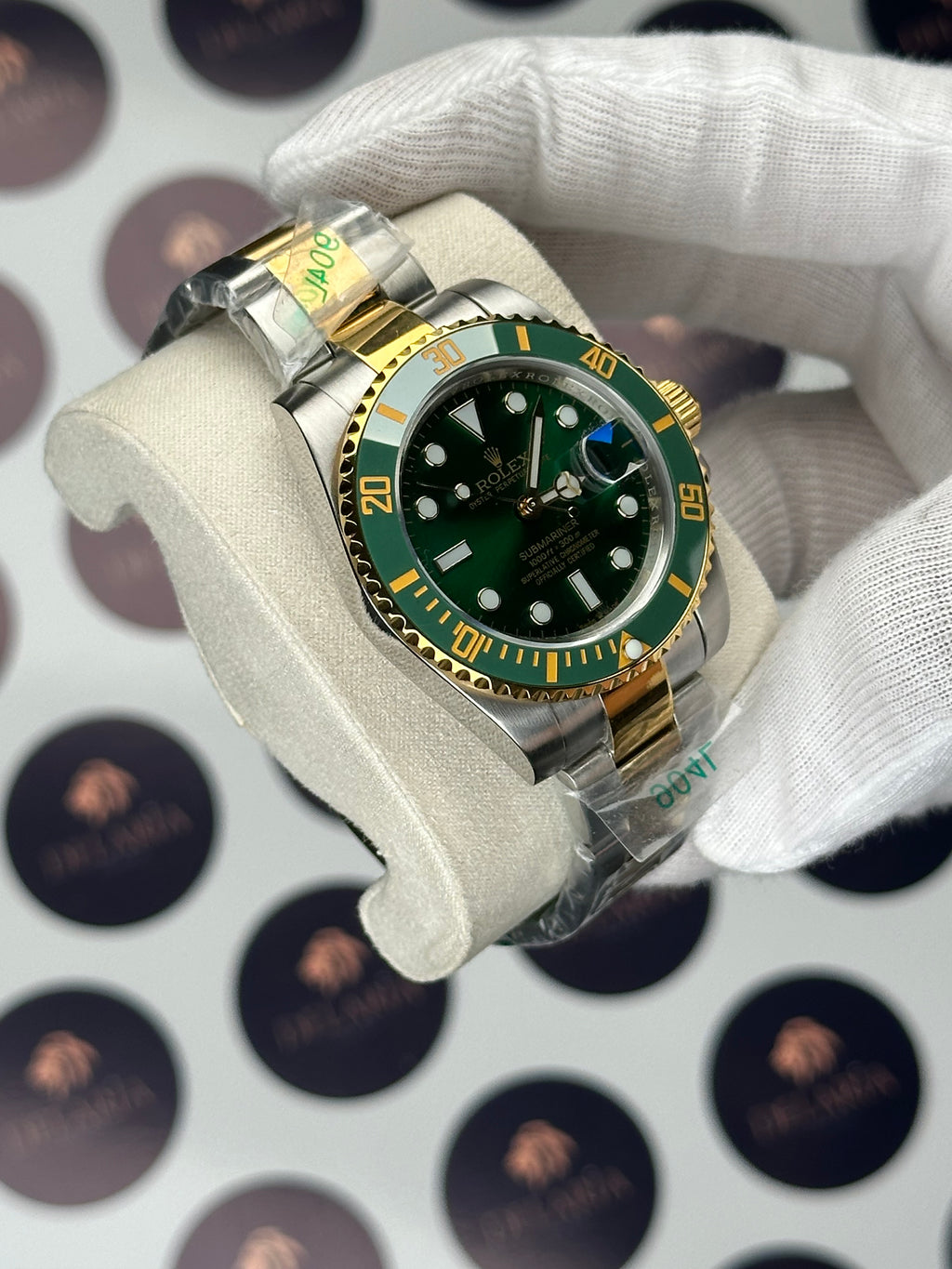 ROLEX SUBMARINER 41 MM GREEN DIAL GOLD-SILVER