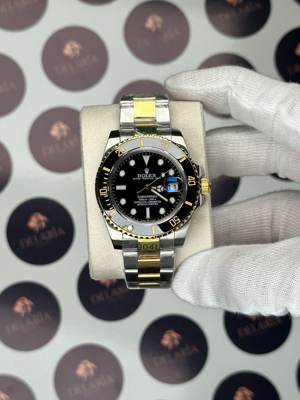 ROLEX SUBMARINER 41 MM BLACK DIAL GOLD-SILVER OYSTER