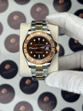 ROLEX YATCH-MASTER 42 MM CHOCOLATE DIAL ROSE-SILVER OYSTER