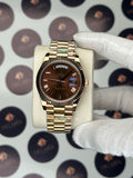 ROLEX DAY-DATE 41 MM CHOCOLATE DIAL ROSE PRESIDENT