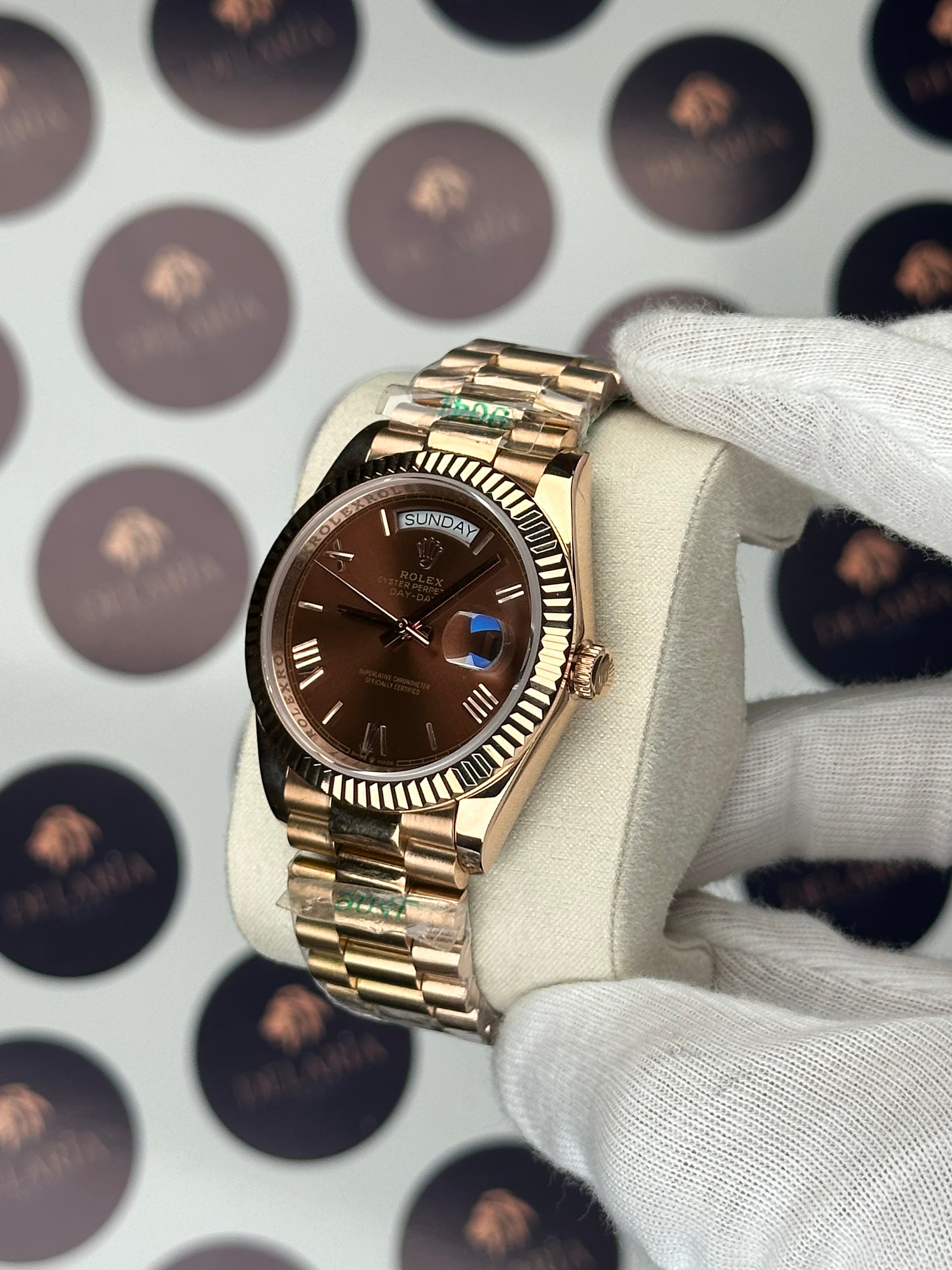 ROLEX DAY-DATE 41 MM CHOCOLATE DIAL ROSE PRESIDENT