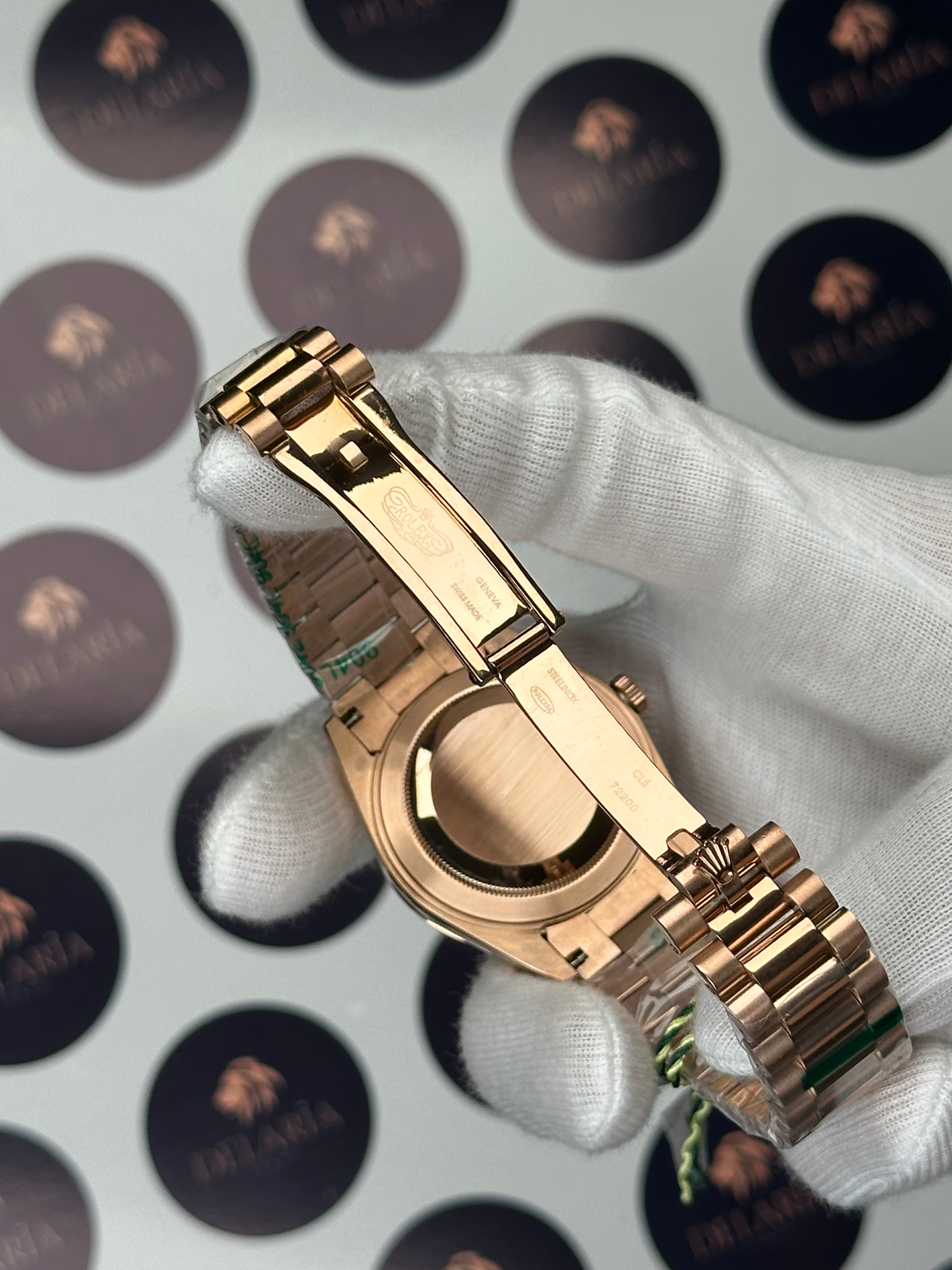 ROLEX DAY-DATE 41 MM CHOCOLATE DIAL ROSE PRESIDENT