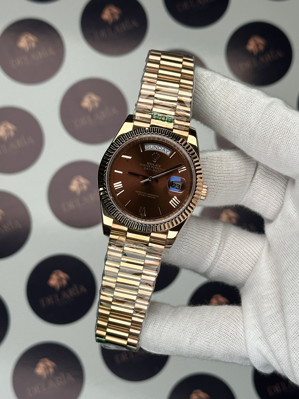 ROLEX DAY-DATE 41 MM CHOCOLATE DIAL ROSE PRESIDENT