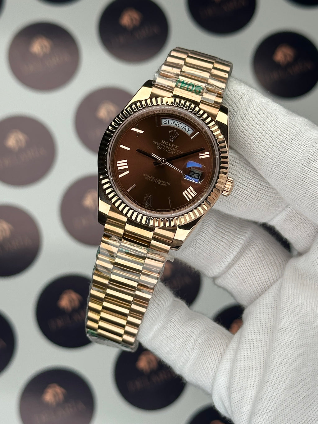 ROLEX DAY-DATE 41 MM CHOCOLATE DIAL ROSE PRESIDENT